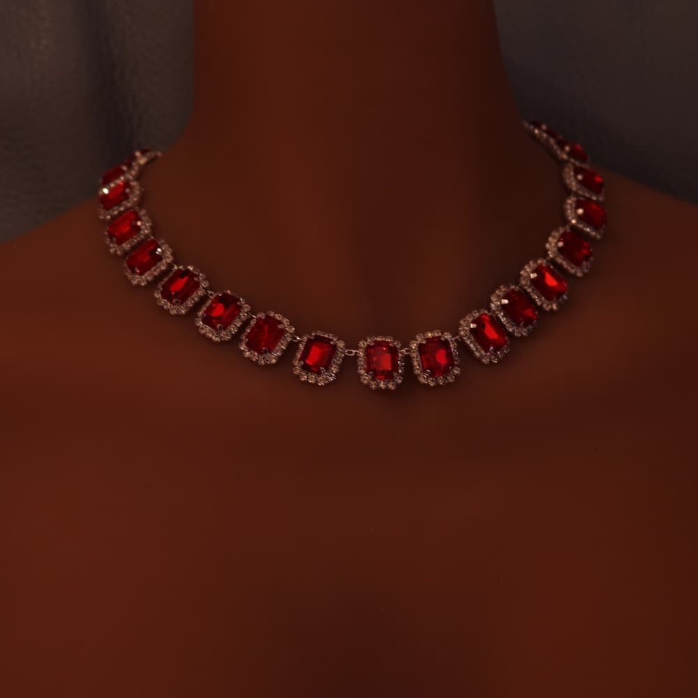 Colorful Diamond Necklace 5