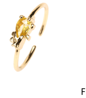 Stacked Zircon Bronze Rings 3