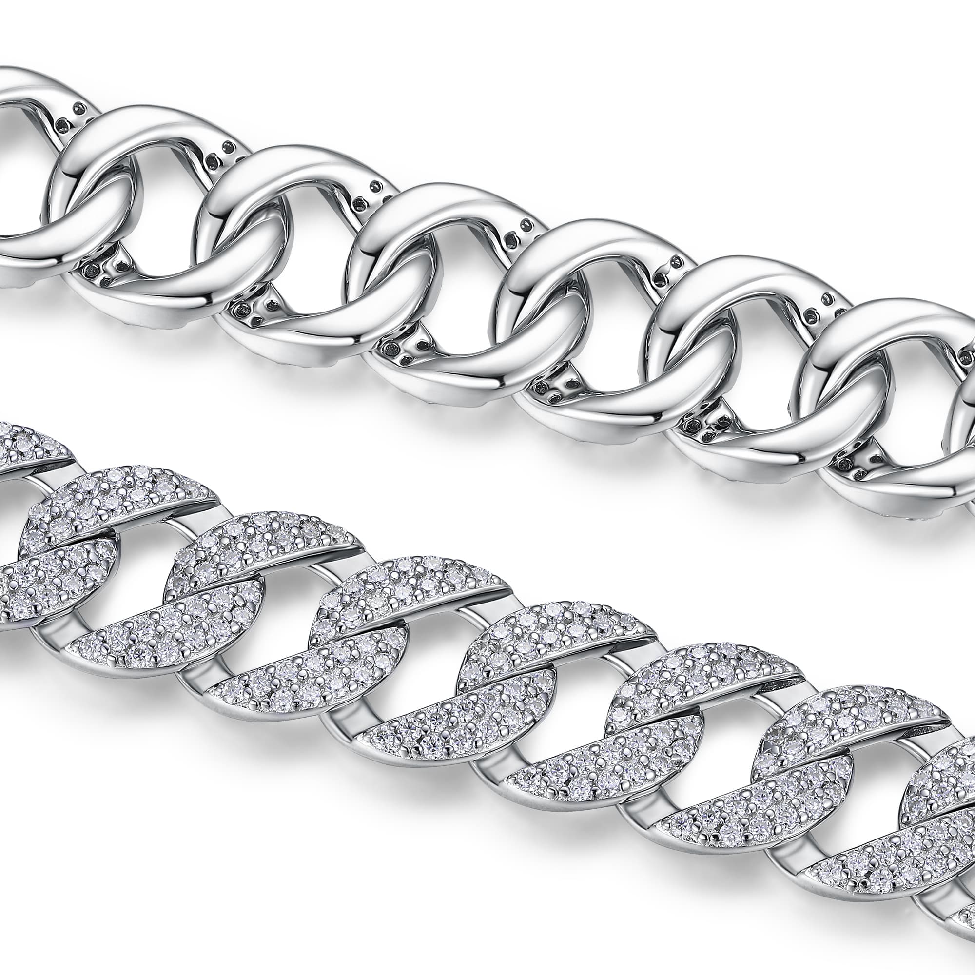 S925 Platinum Moissanite Bracelet  3