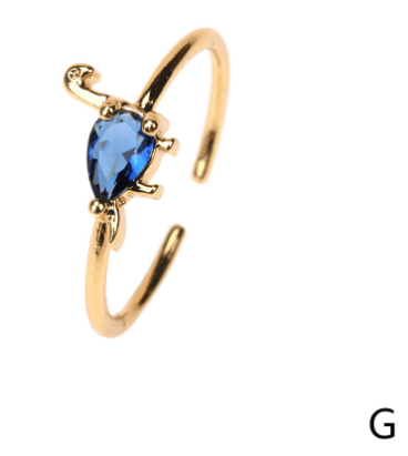 Stacked Zircon Bronze Rings 8