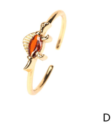 Stacked Zircon Bronze Rings 7