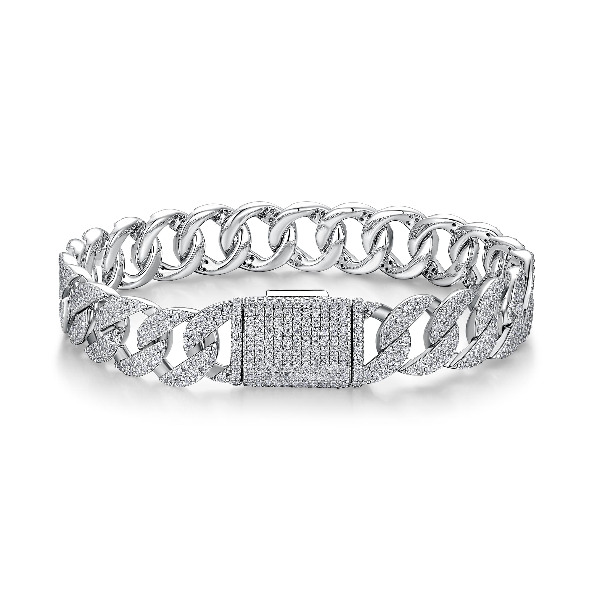 S925 Platinum Moissanite Bracelet  6