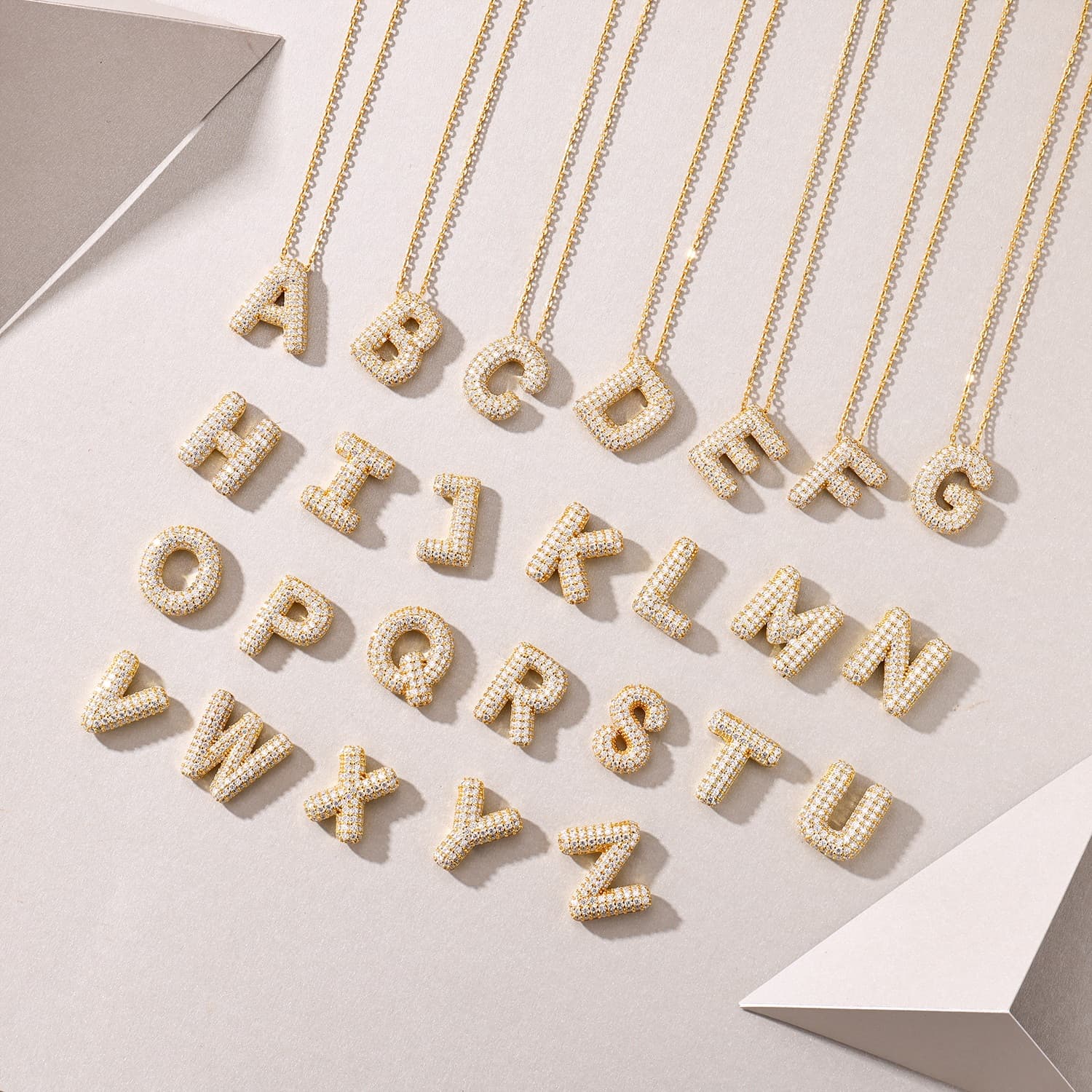 Bubble Letter Necklace 