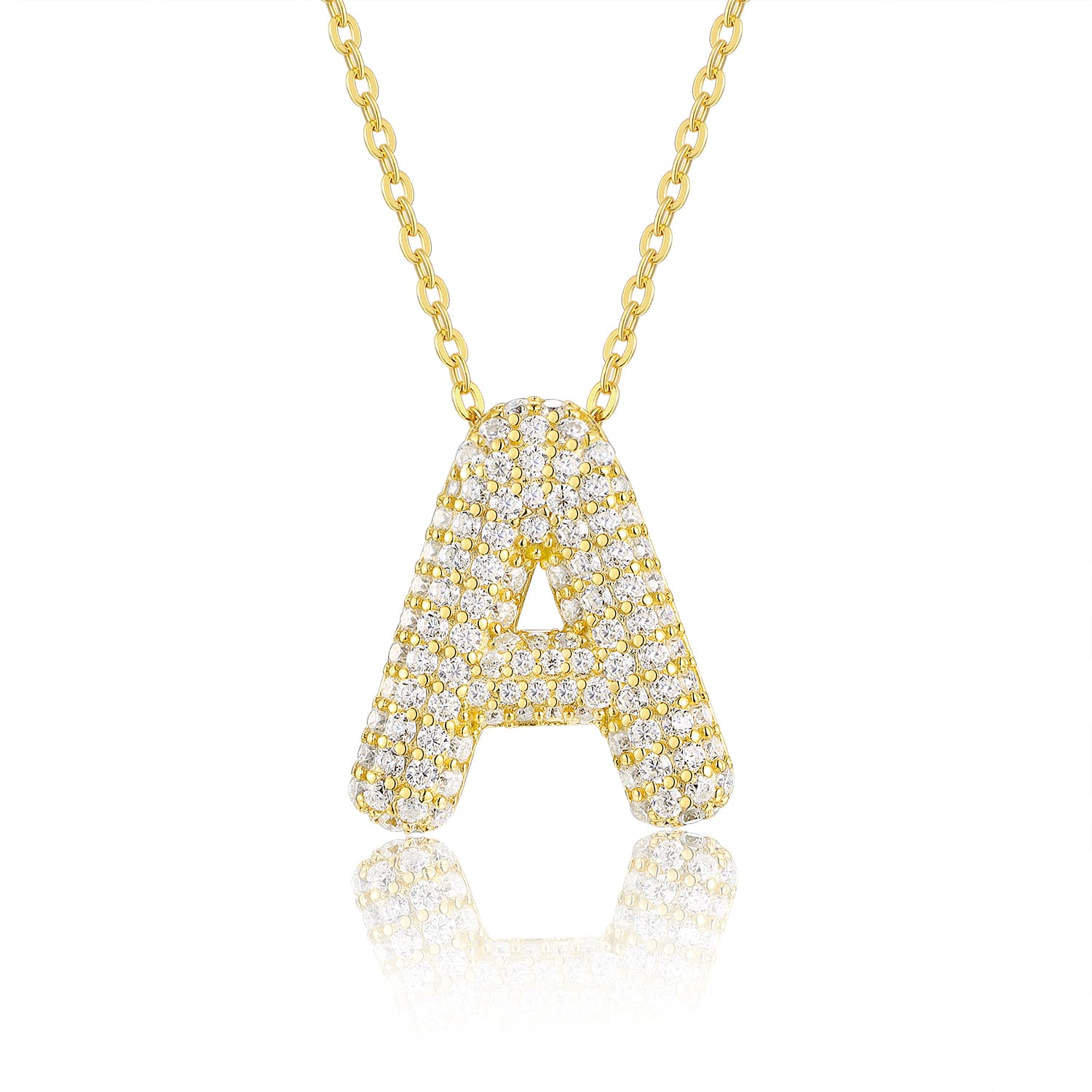 Bubble Letter Necklace  5