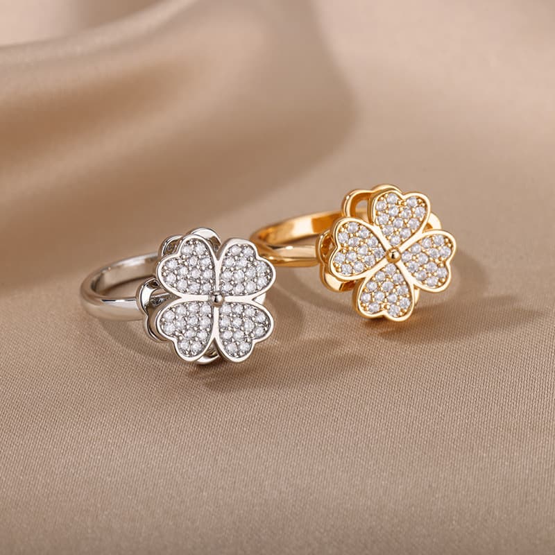 Rotatable Flower Rings  8