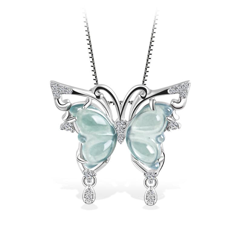 Ice Core Ring & Studs — S925 Silver Jade 6