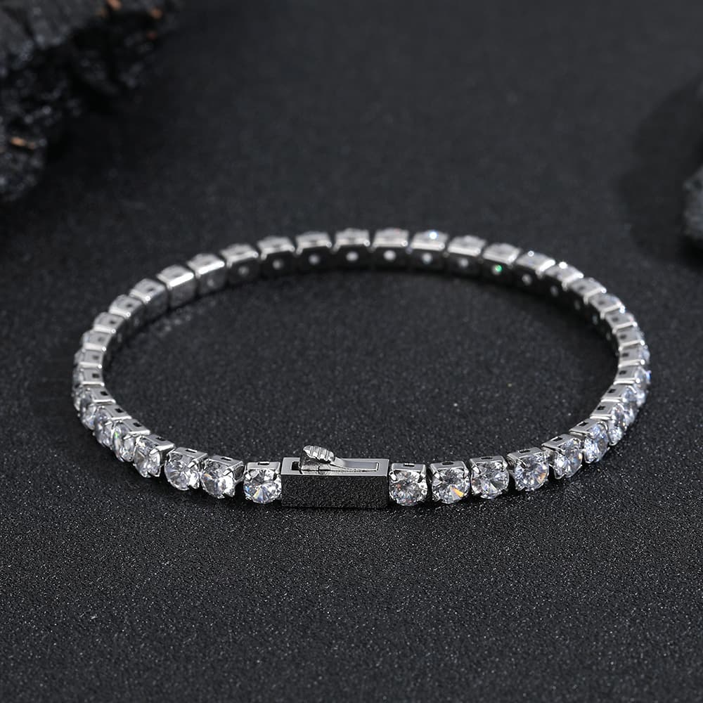 Spring-clasp Zircon Bracelet 4