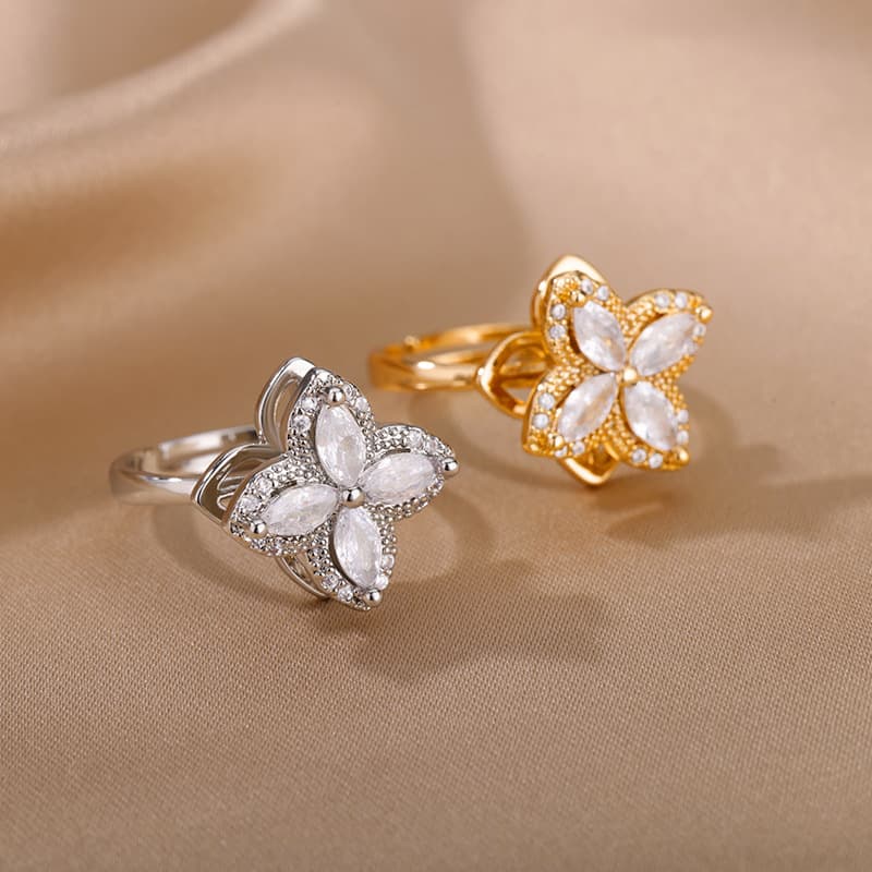Rotatable Flower Rings  3