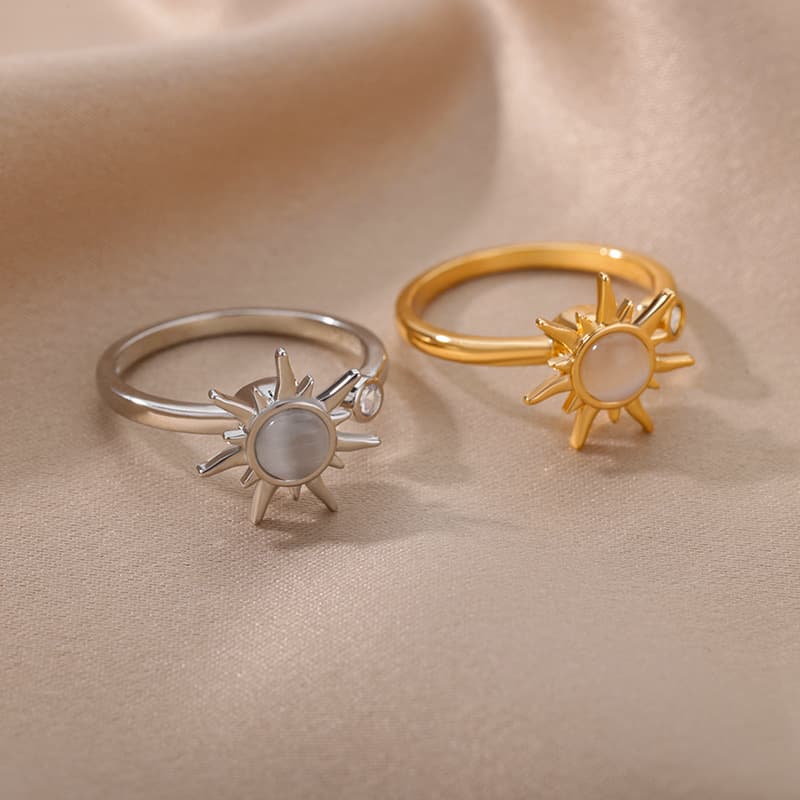 Rotatable Flower Rings  6