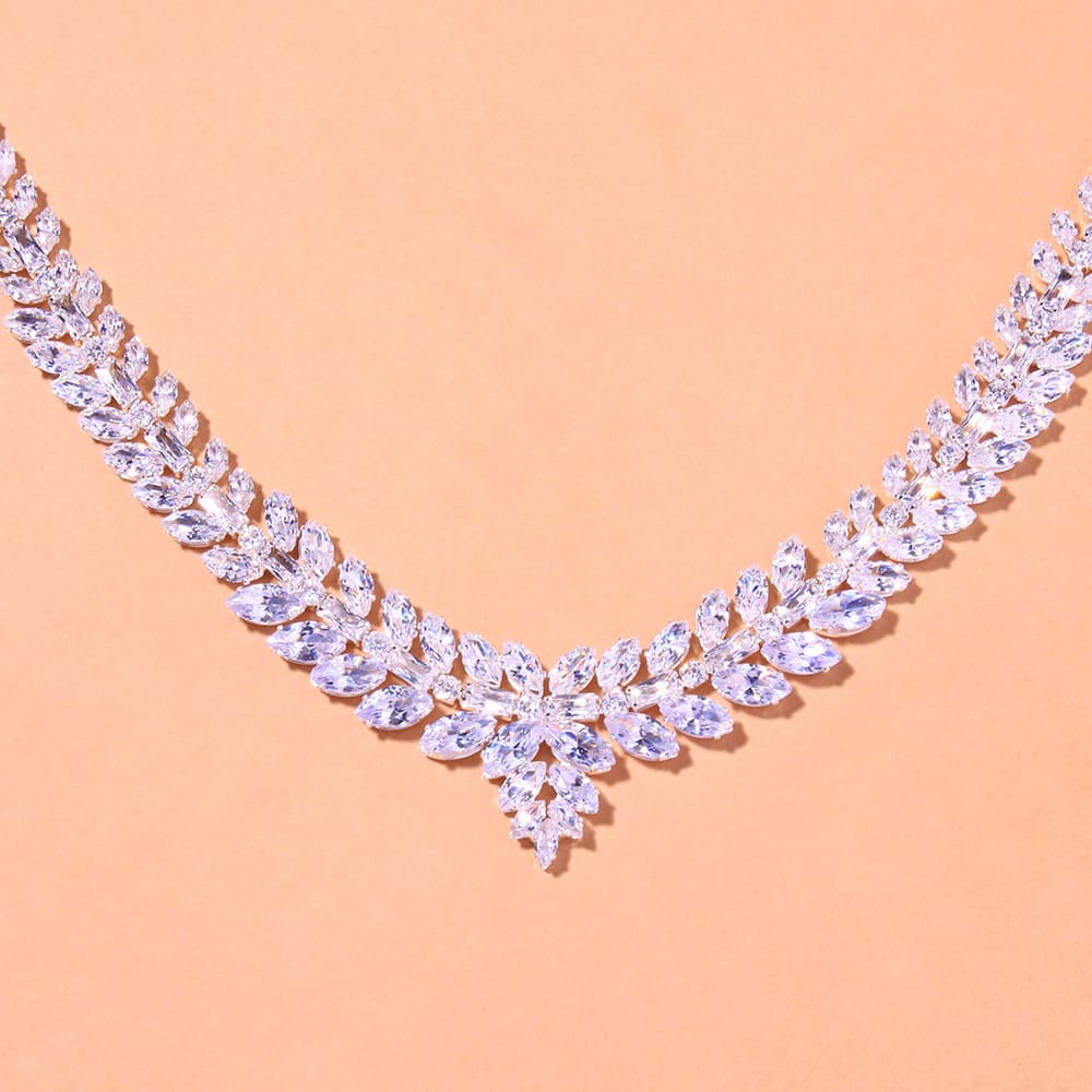Null Set — Zircon Line Necklace 6