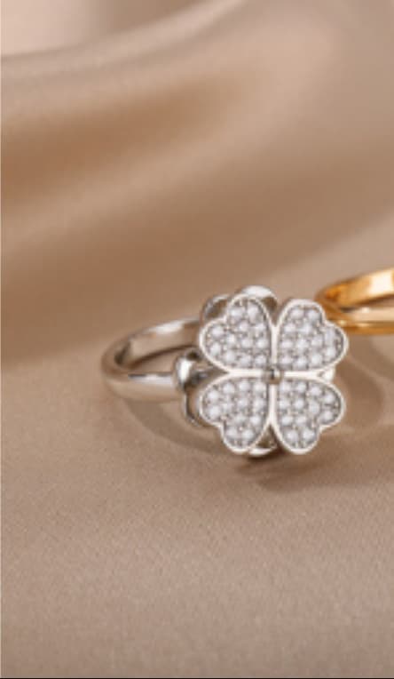 Rotatable Flower Rings  2